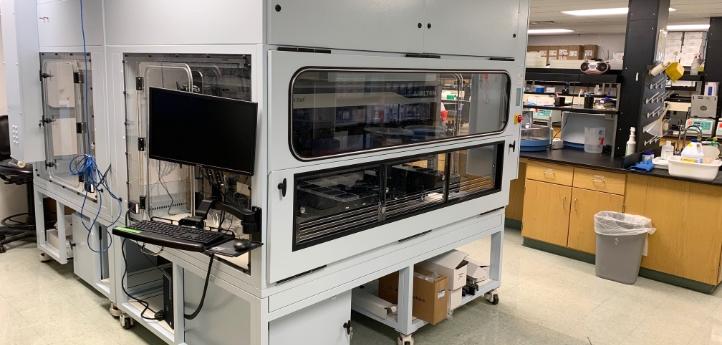PCR equipment in the molecular diagnostics lab
